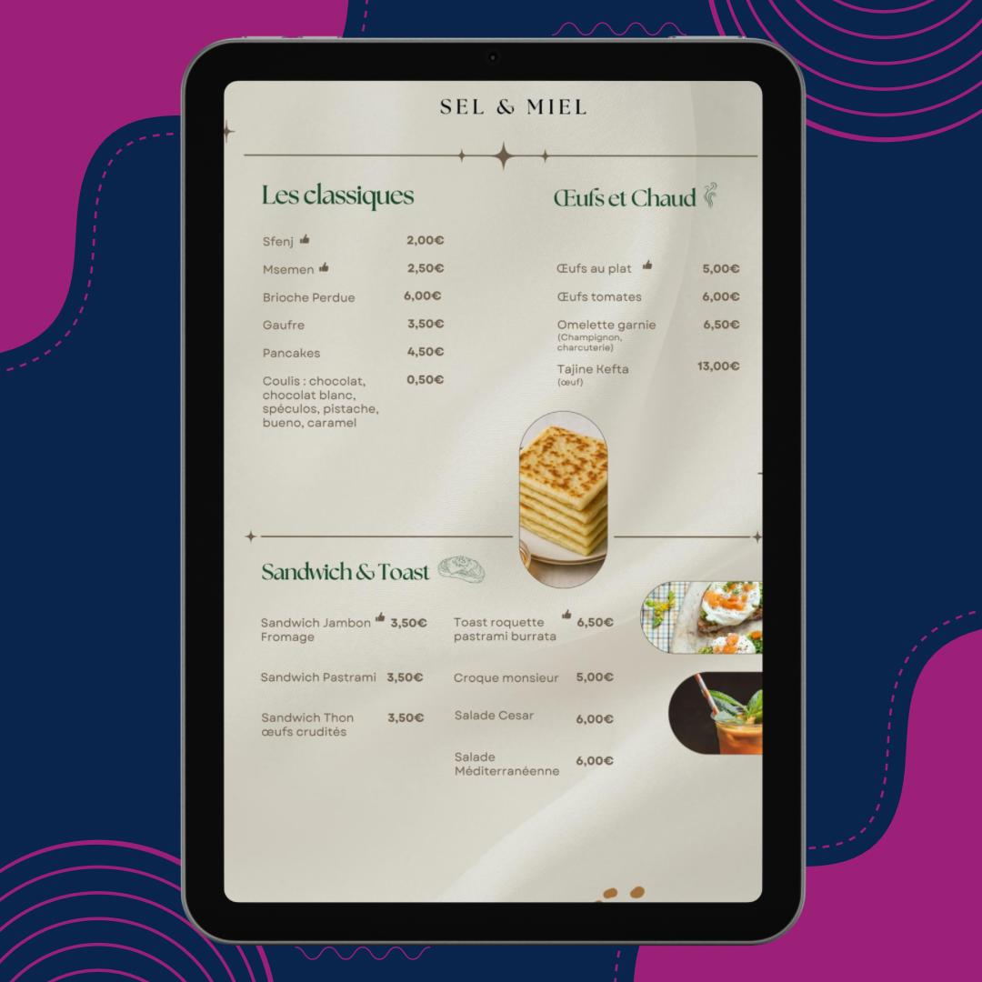 menu-restaurant-gastronomique-dunkerque-sel-et-miel-graphisme